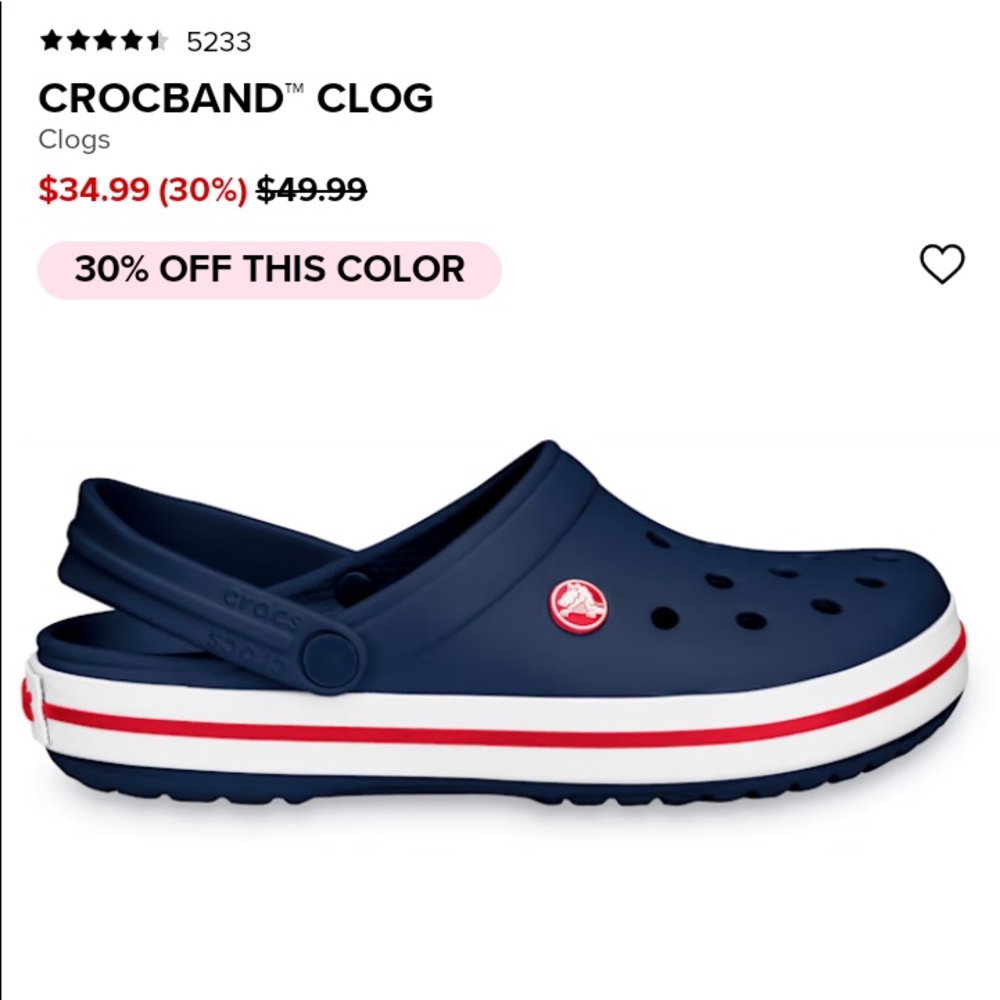 Crocband clog  brand new in bag